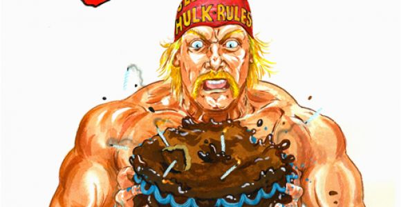 Hulk Hogan Birthday Card Hulkamania is Runnin Wild Glogg