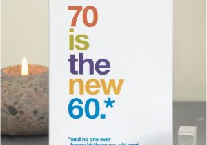 Humorous 70th Birthday Cards Funny 70th Birthday Card 70 Card Sarcastic 70th Birthday