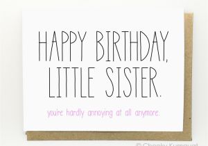Humorous Birthday Cards for Sister Funny Birthday Card Birthday Card for Sister by Cheekykumquat