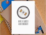 Humorous Cycling Birthday Cards Bicycle Birthday Card Funny Bicycle Card Funny Bike Card