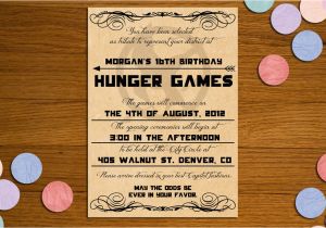 Hunger Games Birthday Invitations 6 Best Images Of Hunger Games Birthday Invitations