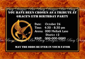 Hunger Games Birthday Invitations Hunger Games Birthday Party Invitations Cimvitation