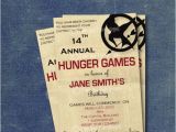 Hunger Games Birthday Invitations Items Similar to Hunger Games Inspired Diy Printable