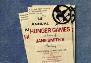 Hunger Games Birthday Invitations Items Similar to Hunger Games Inspired Diy Printable
