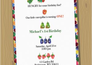 Hungry Caterpillar Birthday Invites Very Hungry Caterpillar Birthday Invitations Dolanpedia