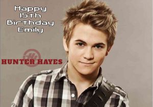 Hunter Hayes Birthday Card A4 Hunter Hayes Personalised Edible Icing or Wafer Paper