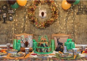 Hunting Birthday Decorations Camouflage Hunting theme Party Fun Happy and Blessed Home