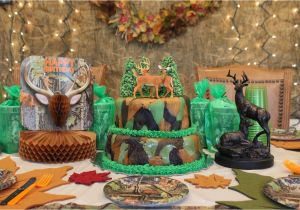 Hunting Birthday Decorations Camouflage Hunting theme Party Fun Happy and Blessed Home