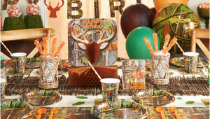 Hunting Birthday Decorations Camouflage Hunting theme Party Fun Happy and Blessed Home