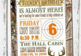 Hunting themed Birthday Invitations Hunting theme Birthday Invitation