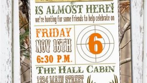 Hunting themed Birthday Invitations Hunting theme Birthday Invitation