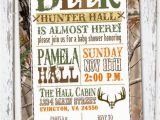 Hunting themed Birthday Invitations Hunting theme Sweet Lil 39 Deer Baby Shower Invitation