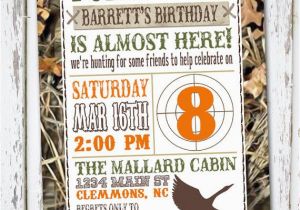 Hunting themed Birthday Invitations Hunting themed Birthday Invitations Party Invitations Ideas