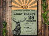 Hunting themed Birthday Invitations Husband 39 S Birthday Party Invitation Dad 39 S Birthday Party