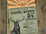 Hunting themed Birthday Invitations Printable Outdoorsman Birthday Invitation Deer Hunting