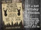 Hunting themed Birthday Invitations the Little Hunter Collection Customized Birthday