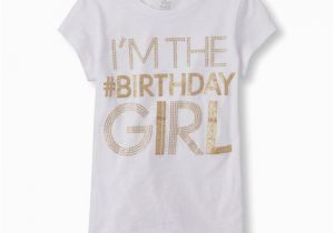 I Am the Birthday Girl T Shirt S Short Sleeve 39 I 39 M the Birthday Girl 39 Glitter Graphic