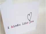 I Like You Birthday Card I Kinda Like You Greeting Card by Parsy On Etsy