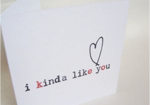 I Like You Birthday Card I Kinda Like You Greeting Card by Parsy On Etsy