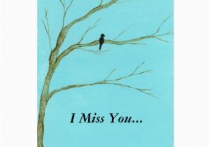 I Miss You Birthday Cards I Miss You Greeting Card From original Painting Zazzle