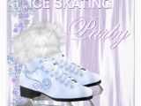 Ice Skating Birthday Card Ice Skating Party Card Zazzle