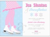 Ice Skating Birthday Party Invitations Free Printable Ice Skates and Snowflakes Birthday Party Printable Invitation