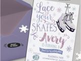 Ice Skating Birthday Party Invitations Free Printable Ice Skating Birthday Invitation Winter Birthday Invitation