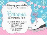 Ice Skating Birthday Party Invitations Free Printable Ice Skating Birthday Invitations Ice Skating Birthday