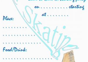 Ice Skating Birthday Party Invitations Free Printable Ice Skating Birthday Invitations Ideas Bagvania Free