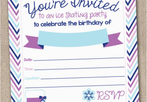 Ice Skating Birthday Party Invitations Free Printable Ink Obsession Designs Ice Skating Birthday Party