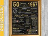 Ideas for 50th Birthday Gifts for Man 50th Birthday Gift for Women 50th Birthday Chalkboard 50th