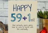 Ideas for 60th Birthday Gifts for Him 59 1th Cards Birthday Cards for Him 30th Birthday