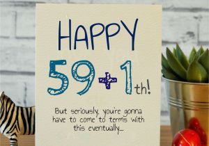 Ideas for 60th Birthday Gifts for Him 59 1th Cards Birthday Cards for Him 30th Birthday
