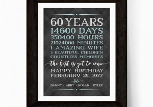 Ideas for 60th Birthday Present for Male 60th Birthday Gifts for Men Him Husband Adult Birthday