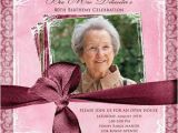 Ideas for 80th Birthday Invitations Feminine Photo Birthday Invitation Open House Invitation