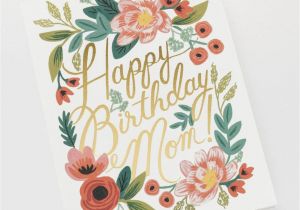 Ideas for Mom S Birthday Card Happy Birthday Mom Single Folded Card Matching Envelope