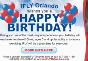 Ifly Birthday Invitations Kids Birthday Party orlando