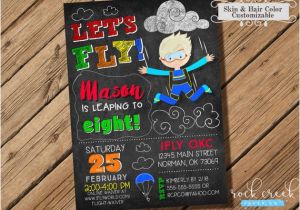 Ifly Birthday Invitations Skydiving Invitation ifly Birthday Invitation Indoor