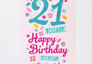 Images Of 21st Birthday Cards Giant 21st Birthday Card Glittery 21 Only 99p