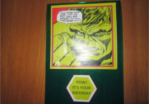 Incredible Hulk Birthday Card Busy Bee Makes Incredible Hulk Acetate Birthday Card