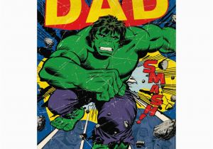 Incredible Hulk Birthday Card Incredible Dad Retro Hulk Birthday Card 345097 0 1