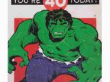 Incredible Hulk Birthday Card Incredible Hulk 40th Birthday Card Birthday Cards