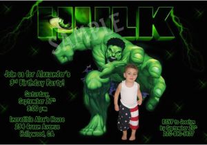 Incredible Hulk Birthday Card Incredible Hulk Birthday Invitations Ideas Bagvania Free
