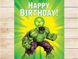 Incredible Hulk Birthday Card Items Similar to Printable Hulk Radiation Birthday Sign