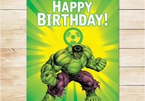 Incredible Hulk Birthday Card Items Similar to Printable Hulk Radiation Birthday Sign