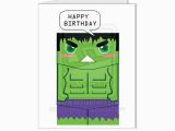 Incredible Hulk Birthday Card the Incredible Hulk Superhero Happy Birthday Card by
