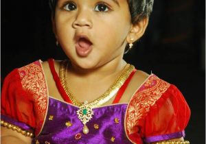 Indian Baby Girl Birthday Dresses Indian Cute Girl Baby First Birthday Jewellery and Dress