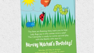 Insect Birthday Party Invitations Bug Insects Birthday Party Invitations Summer butterfly