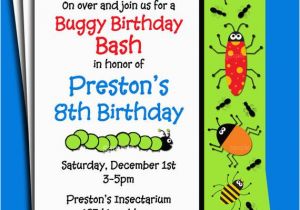 Insect Birthday Party Invitations Bug Invitation Printable Buggy Birthday Bash by that