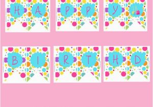 Instant Download Happy Birthday Banner Candyland Happy Birthday Banner Instant Download